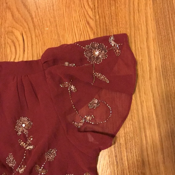 NWT Anthropologie BHLDN Red Plymouth Wrap Dress size 10, 14, 16 Mother of Bride - Picture 11 of 17